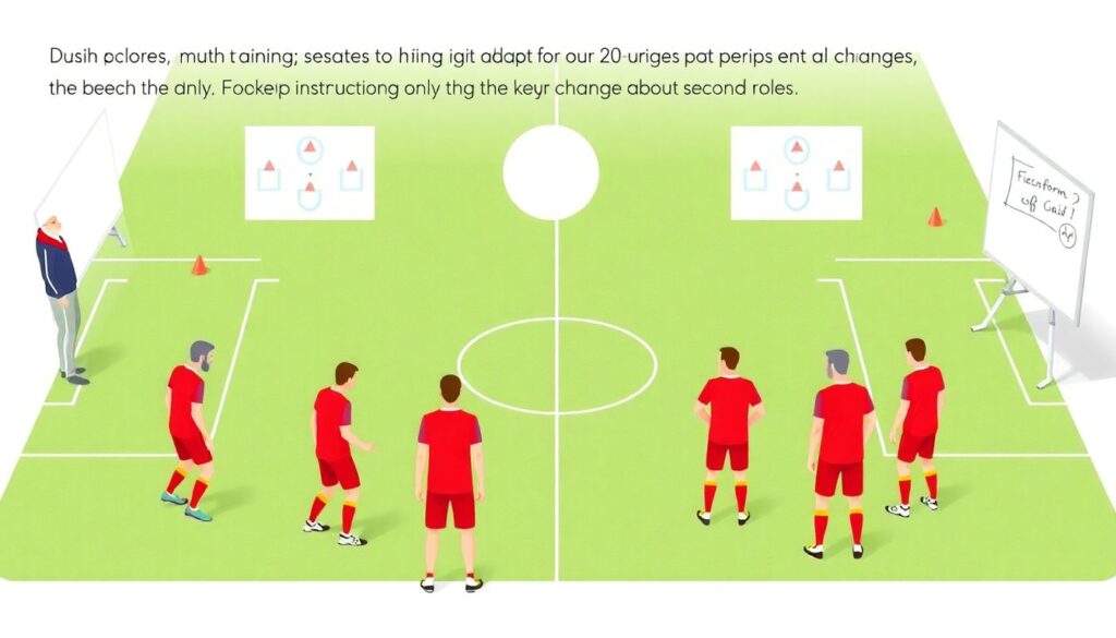 Адаптация формы и ролей игроков во втором тайме - иллюстрация