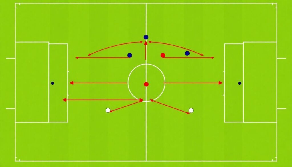 Сравнение схем 4-4-2 и 3-5-2 во многих матчах - иллюстрация