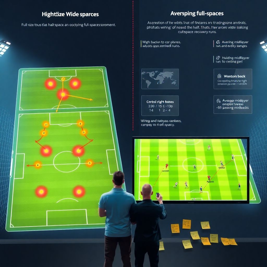 Методы анализа позиций и свободы действий фланговых игроков в футболе