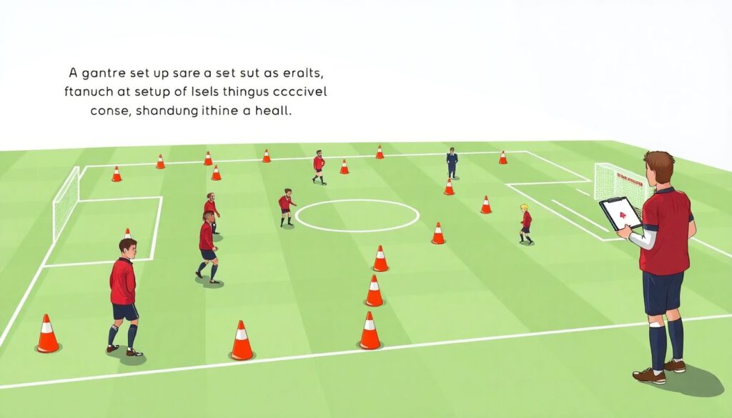 Как тренеры работают с полем для реализации новых схем - иллюстрация