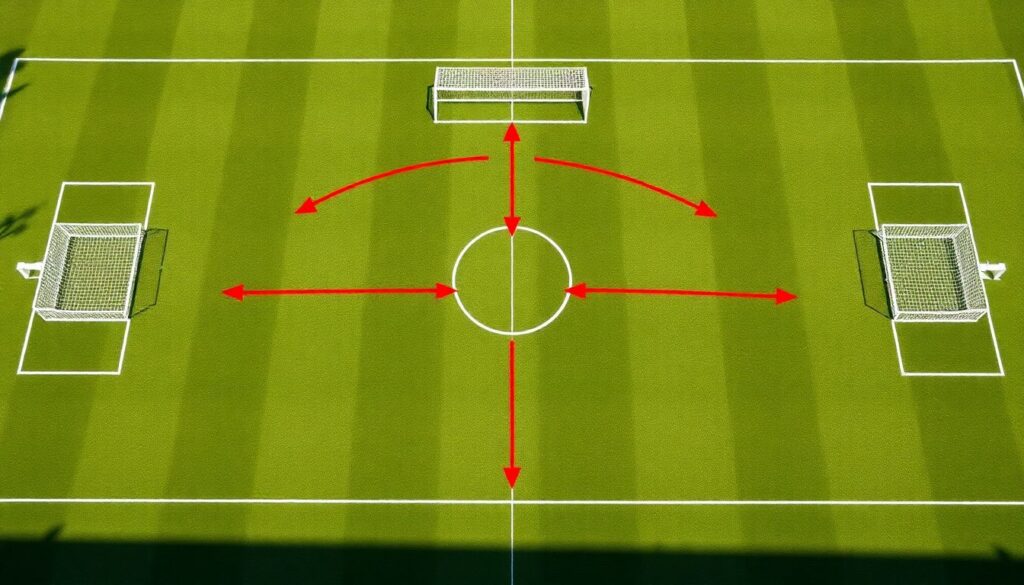 Как тренеры работают с полем для реализации новых схем - иллюстрация