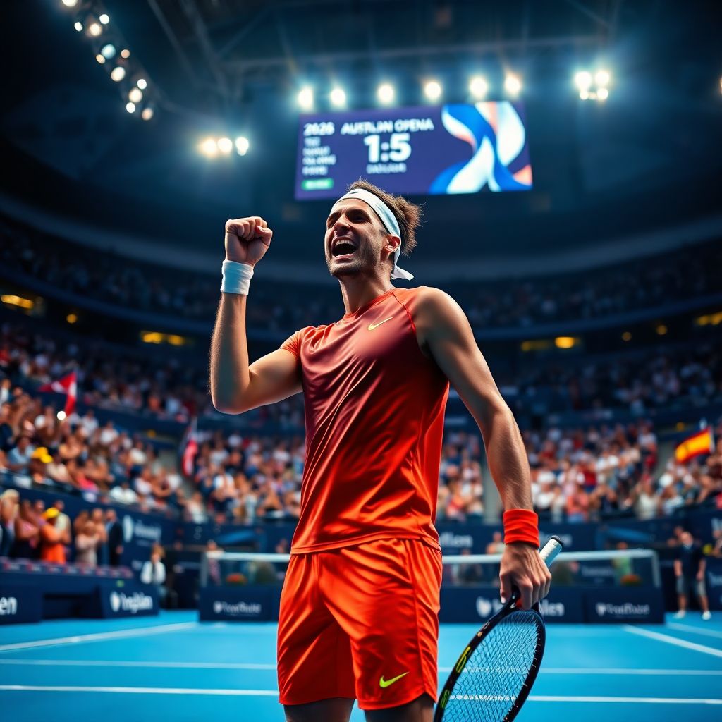 Карлос Алькарас впервые в полуфинале australian open и шаг к первому титулу